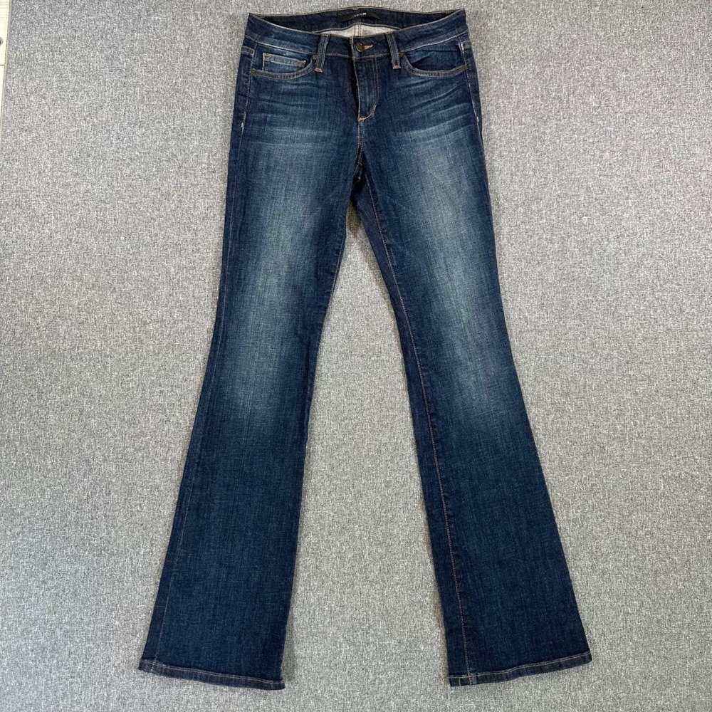 Joe's Jeans Womens 27 Skinny Bootcut Dark Wash Blue Denim Stretch Flare Pants